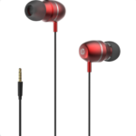 AUDIF IN-EAR HP AJUSTE VOLUMEN Y MICROF DHH-3112 ROJO
